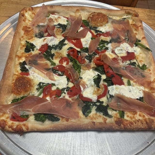 Italian Style Sicilian Pizza.