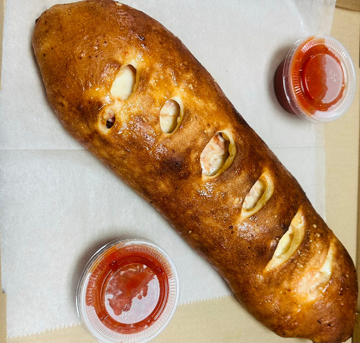 Chicken Cheesesteak Stromboli.
