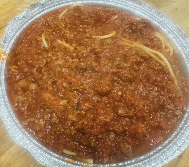 Pasta with Meat Sauce.